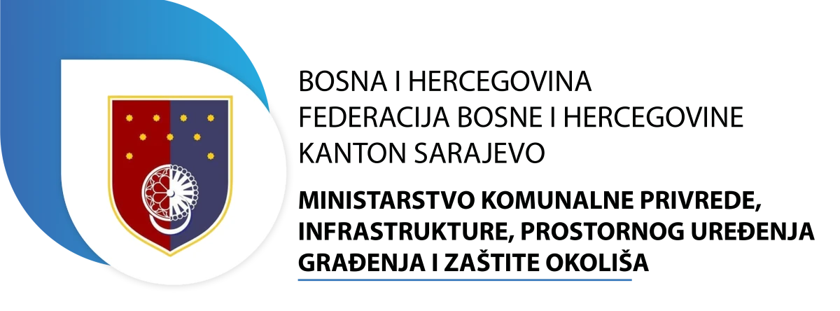 Logo Ministarstva komunalne privrede, infrastrukture i uređenja građenja i zaštite okoliša